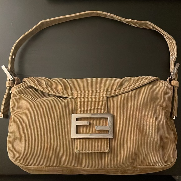 Authentic FENDI Baguette Corduroy - Picture 1 of 13
